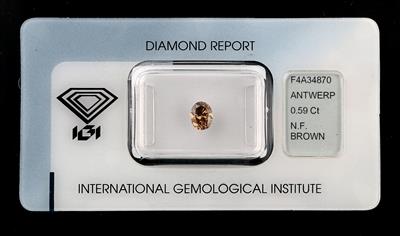 Fancy Brown Natural Color Diamant 0,59 ct - Exclusive diamonds and gems