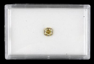 Loser Diamant im Cushionschliff 1,08 ct, Natural Fancy Brownish Yellow/vvs1 - Exkluzivní diamanty a drahokamy