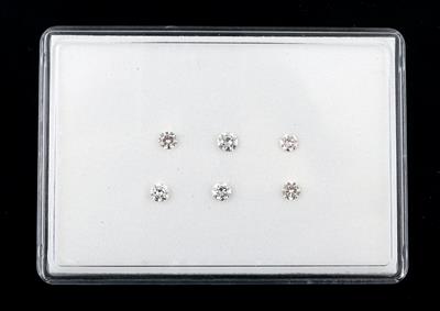 Lot aus 6 losen Brillanten zus. ca. 1,72 ct, H-K/VSI-P1 - Exkluzivní diamanty a drahokamy