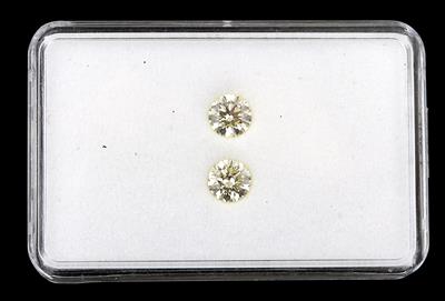 Zwei lose Brillanten je 0,92 ct W-X/VS2 - Diamanti e pietre preziose esclusivi