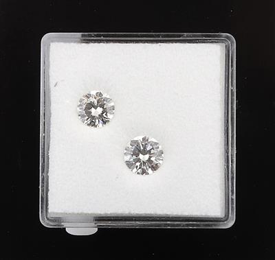 2 lose Brillanten zus. 1,16 ct G-H/vs - Exkluzivní diamanty a drahokamy