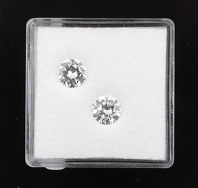 2 lose Brillanten zus.1,20 ct F-G/vvs-si - Diamanti e pietre preziose esclusivi