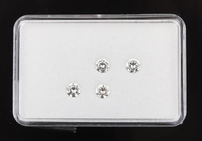 4 lose Brillanten zus.1,58 ct G-H/vvs-vs - Exkluzivní diamanty a drahokamy