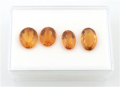 4 lose Citrine zus. 53,80 ct - Exklusive Diamanten und Farbsteine