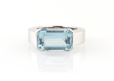 Aquamarinring ca. 5,40 ct - Diamanti e pietre preziose esclusivi