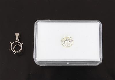 Brillantsolitär Anhänger 3,49 ct - Exkluzivní diamanty a drahokamy