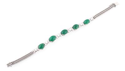 Brillant Smaragd Armband - Exkluzivní diamanty a drahokamy