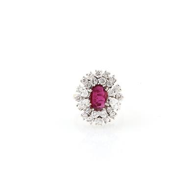 Diamant Rubin Ring - Exkluzivní diamanty a drahokamy