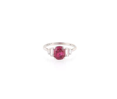 Diamant Rubin Ring - Exklusive Diamanten und Farbsteine