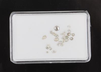 Lose Diamantrauten u. Altschliffdiamanten zus.1,34 ct - Exclusive diamonds and gems