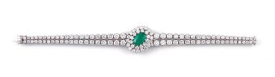 Brillant Smaragd Armkette - Exkluzivní diamanty a drahokamy