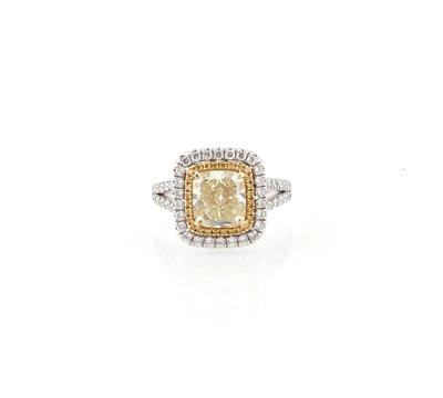 Diamantring zus. ca. 3,40 ct - Exkluzivní diamanty a drahokamy