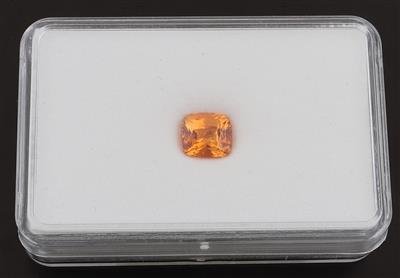 Loser oranger Saphir 3,32 ct - Exklusive Diamanten und Farbsteine