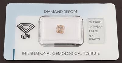 Natural Fancy Brown Diamant 1,01 ct - Exkluzivní diamanty a drahokamy