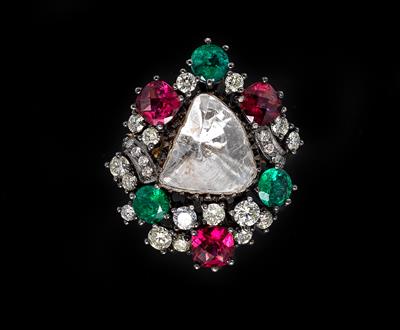 Diamant Farbstein Ring - Exklusive Diamanten und Farbsteine