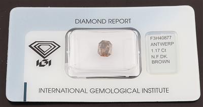 Natural Fancy Dark Brown Diamant 1,17 ct - Exklusive Diamanten und Farbsteine