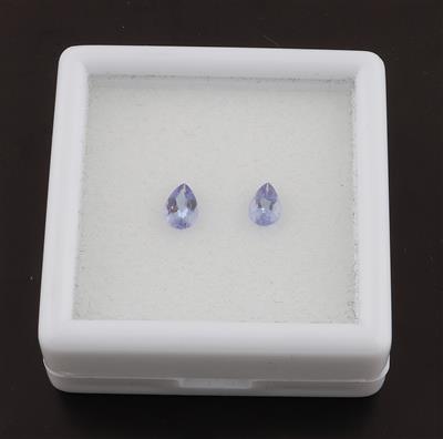 2 lose Tansanite zus. 0,70 ct - Exclusive diamonds and gems