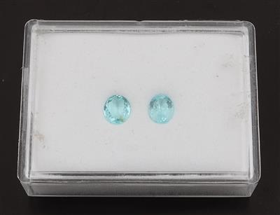 2 lose Turmaline "Paraiba" zus. 1,11 ct - Exkluzivní diamanty a drahokamy