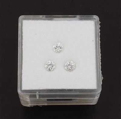 3 lose Brillanten zus.0,60 ct - Exkluzivní diamanty a drahokamy