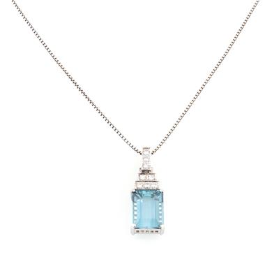 Aquamarinanhänger ca. 7,50 ct - Exclusive diamonds and gems