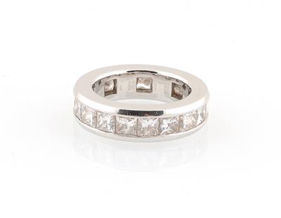 Diamant Memoryring zus. 5,23 ct - Exklusive Diamanten und Farbsteine