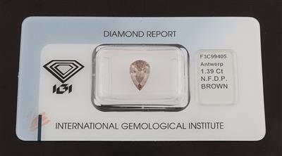 Loser Natural Fancy Deep Pinkish Brown Diamant 1,39 ct - Diamanti e pietre preziose esclusivi