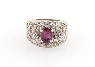 Brillant Rubin Ring - Diamanti e pietre preziose esclusivi