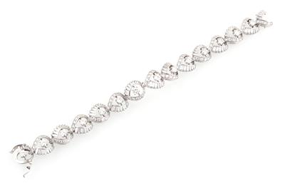 Diamant Armband zus. ca. 14 ct - Exklusive Diamanten und Farbsteine