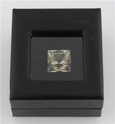 Loser Lemoncitrin 9,50 ct - Exklusive Diamanten und Farbsteine