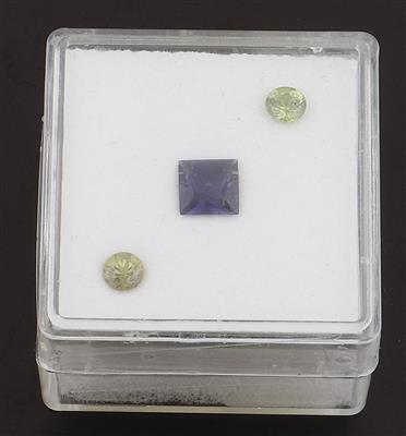 Lot aus Iolith 0,40 ct und Sphen zus. 0,35 ct - Diamanti e pietre preziose esclusivi