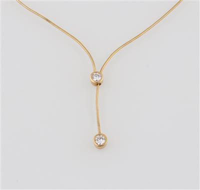 Brillantcollier zus. ca. 0,80 ct - Diamanti e pietre preziose esclusivi