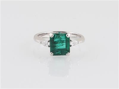 Diamant Smaragd Ring - Diamanti e pietre preziose esclusivi