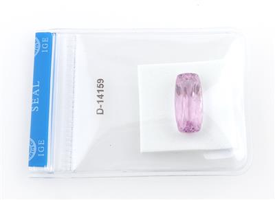 Loser Kunzit 13,61 ct - Exklusive Diamanten und Farbsteine