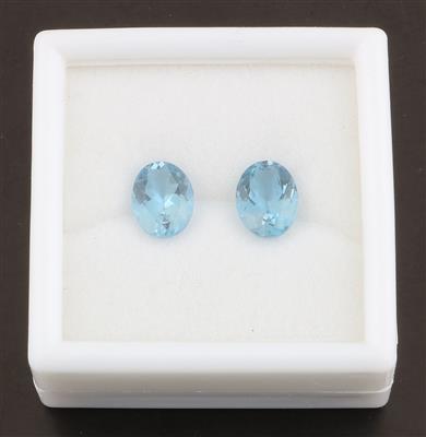 2 lose Aquamarine zus. 2,90 ct - Exklusive Farbsteine