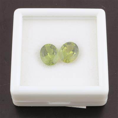 2 lose Peridote 5,64 ct - Exclusive diamonds and gems