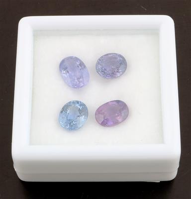 4 lose Saphire 9,16 ct - Exclusive diamonds and gems