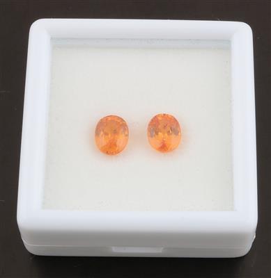 Zwei lose Mandarin Granate zus. 3,33 ct - Exclusive diamonds and gems