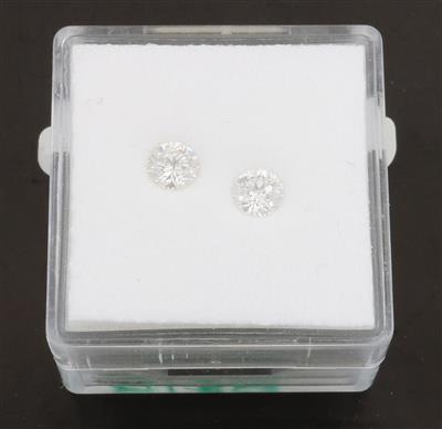 2 lose Brillanten zus.0,61 ct I-J/p1-p2 - Diamonds Only