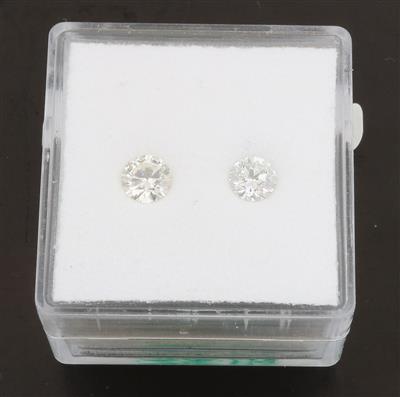 2 lose Brillanten zus.0,69 ct J-L/si-p1 - Diamonds Only