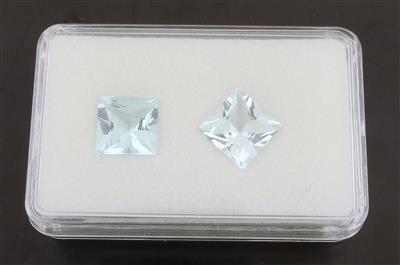 2 lose Aquamarine zus.8,55 ct - Gioielli