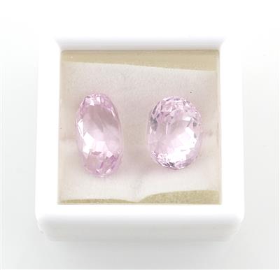 2 lose Kunzite zus. 11,29 ct - Exklusive Farbsteine