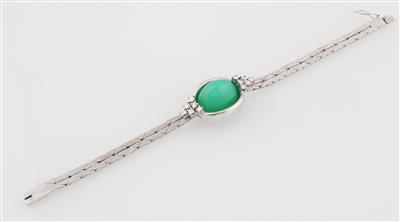 Brillant Chrysopras Armband - Klenoty