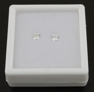 2 lose Brillanten zus.0,48 ct H/si-p1 - Diamonds Only