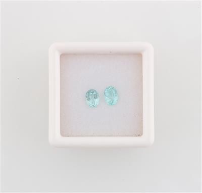 2 lose Paraiba Turmaline zus. 0,70 ct - Exclusive diamonds and gems