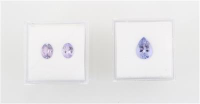 Lot aus losen Tansaniten zus. 3,45 ct - Exclusive diamonds and gems
