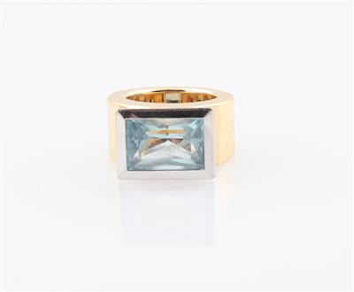 Aquamarinring ca. 6 ct - Exklusive Farbsteine