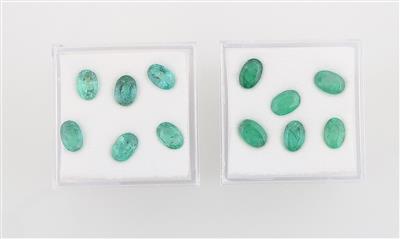 Lot aus losen Smaragden zus. 6,19 ct - Diamanti e pietre preziose esclusivi