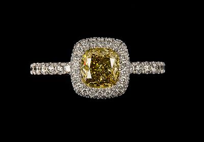 Fancy Intense Yellow Diamantring 1,11 ct - Diamonds Only