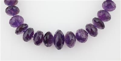 Amethystcollier - Exklusive Farbsteine