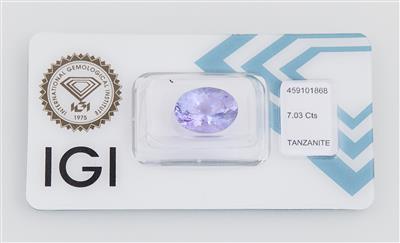 Loser Tansanit 7,03 ct - Diamanti e pietre preziose esclusivi